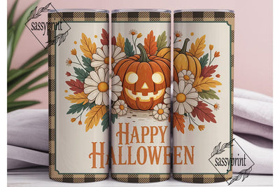 Fall Jack-o'-Lantern 20oz Tumbler Wrap Sublimation sassyprint 
