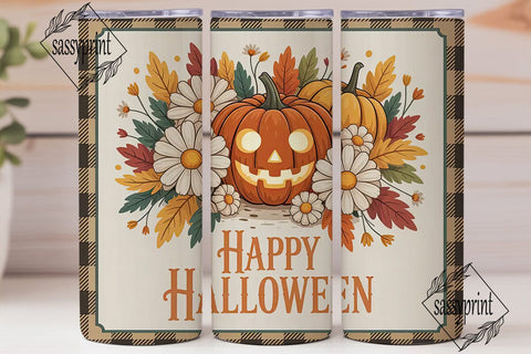Fall Jack-o'-Lantern 20oz Tumbler Wrap Sublimation sassyprint 