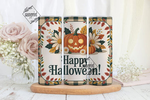 Fall Jack-o'-Lantern 20oz Tumbler Wrap Sublimation sassyprint 