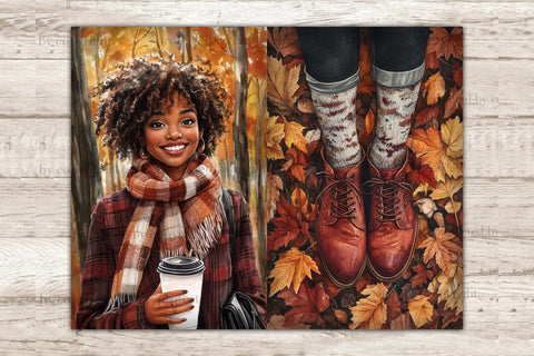 Fall Junk Journal Paper Bundle | Cozy Autumn Ephemera SVG GlamArtZhanna 