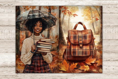 Fall Junk Journal Paper Bundle | Cozy Autumn Ephemera SVG GlamArtZhanna 