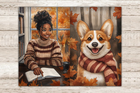 Fall Junk Journal Paper Bundle | Cozy Autumn Ephemera SVG GlamArtZhanna 