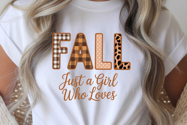 Fall Just A Girl Who Loves SVG Angelina750 