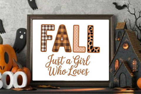 Fall Just A Girl Who Loves SVG Angelina750 