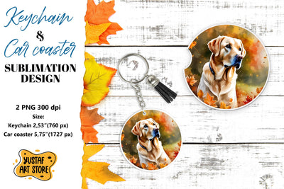 Fall Keychain. Fall Car coaster sublimation design Sublimation Yustaf Art Store 
