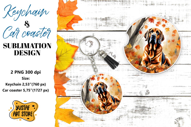 Fall Keychain. Fall Car coaster sublimation design Sublimation Yustaf Art Store 