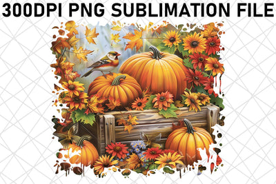 Fall Landscape Print Sublimation Watercolor PNG Sublimation afrosvg 