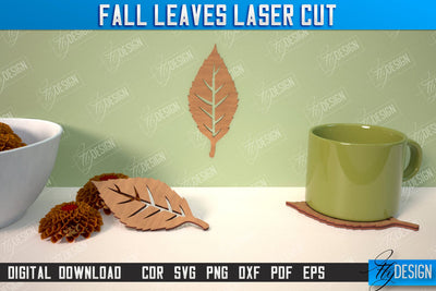 Fall Leaf | Autumn Symbols | Fall Season | Leaves Shape | Autumn Signs | CNC File SVG Fly Design 