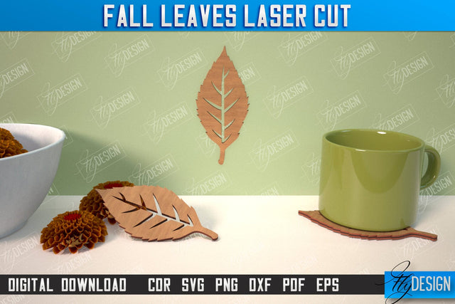 Fall Leaf | Autumn Symbols | Fall Season | Leaves Shape | Autumn Signs | CNC File SVG Fly Design 