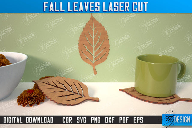 Fall Leaf | Autumn Symbols | Fall Season | Leaves Shape | Autumn Signs | CNC File SVG Fly Design 