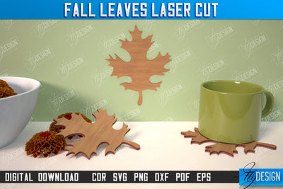 Fall Leaf | Autumn Symbols | Fall Season | Leaves Shape | Autumn Signs | CNC File SVG Fly Design 