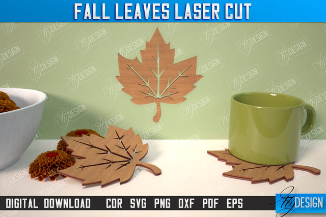 Fall Leaf | Autumn Symbols | Fall Season | Leaves Shape | Autumn Signs | CNC File SVG Fly Design 