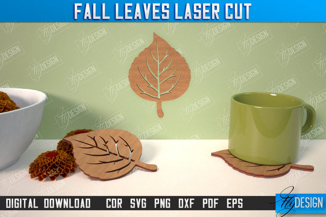 Fall Leaf | Autumn Symbols | Fall Season | Leaves Shape | Autumn Signs | CNC File SVG Fly Design 