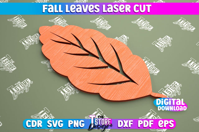 Fall Leaf | Autumn Symbols | Fall Season | Leaves Shape | Autumn Signs | CNC File SVG The T Store Design 