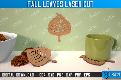 Fall Leaf Bundle | Autumn Symbols | Fall Season | Leaves Shape | Autumn Signs | CNC Files SVG Fly Design 