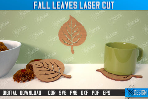 Fall Leaf Bundle | Autumn Symbols | Fall Season | Leaves Shape | Autumn Signs | CNC Files SVG Fly Design 