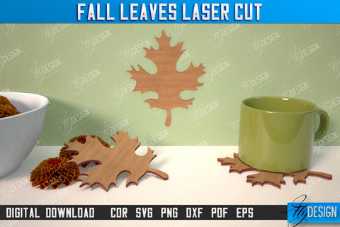 Fall Leaf Bundle | Autumn Symbols | Fall Season | Leaves Shape | Autumn Signs | CNC Files SVG Fly Design 