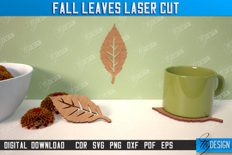 Fall Leaf Bundle | Autumn Symbols | Fall Season | Leaves Shape | Autumn Signs | CNC Files SVG Fly Design 