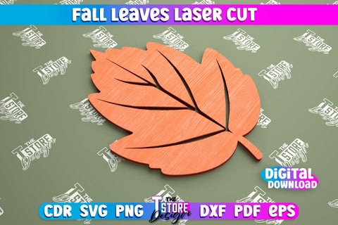 Fall Leaf Bundle | Autumn Symbols | Fall Season | Leaves Shape | Autumn Signs | CNC Files SVG The T Store Design 
