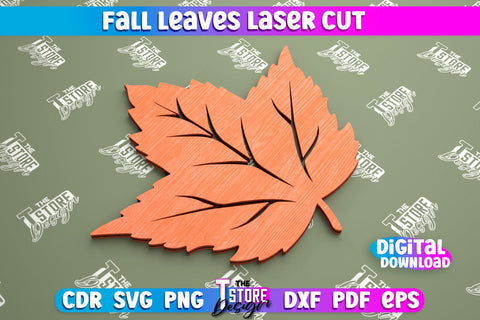 Fall Leaf Bundle | Autumn Symbols | Fall Season | Leaves Shape | Autumn Signs | CNC Files SVG The T Store Design 