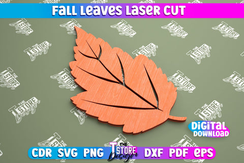 Fall Leaf Bundle | Autumn Symbols | Fall Season | Leaves Shape | Autumn Signs | CNC Files SVG The T Store Design 
