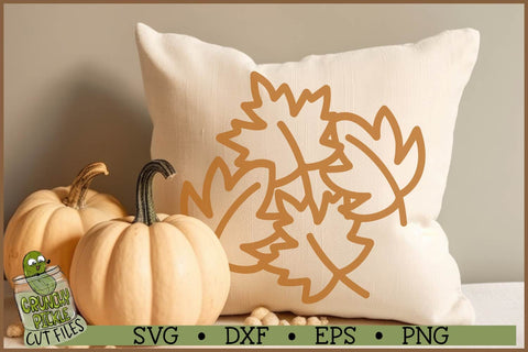 Fall Leaf Clusters SVG Bundle SVG Crunchy Pickle 