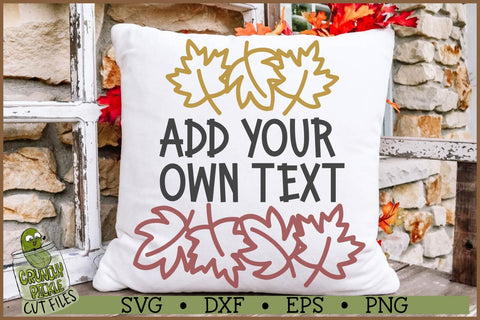 Fall Leaf Clusters SVG Bundle SVG Crunchy Pickle 