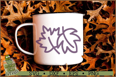 Fall Leaf Clusters SVG Bundle SVG Crunchy Pickle 