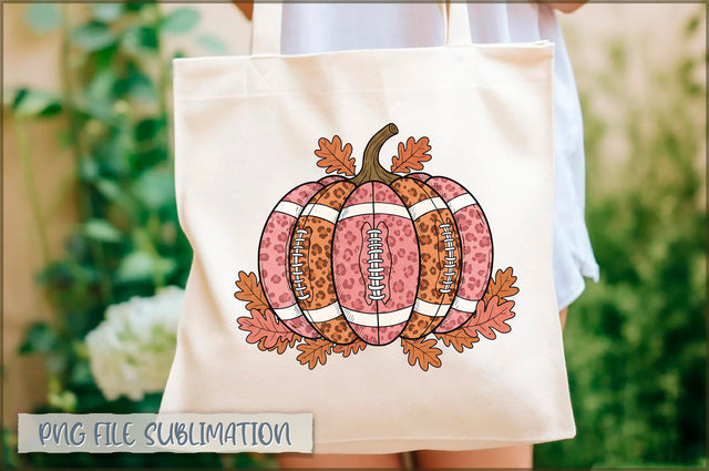 Fall Leaf Football Tote Bag Sublimation Shetara Begum 