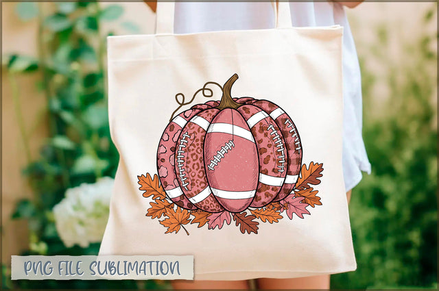 Fall Leaf Football Tote Bag Sublimation Shetara Begum 