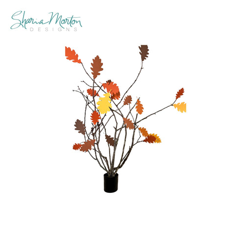 Fall Leaves Bundle with 6 Leaf Shapes for Autumn Crafts and Seasonal Decorations SVG Sharia Morton Designs 