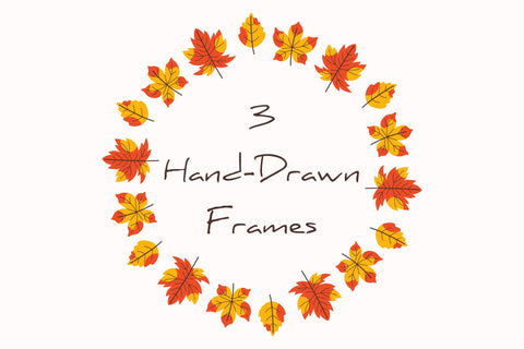 Fall Leaves Frames Sublimation Rin Green 