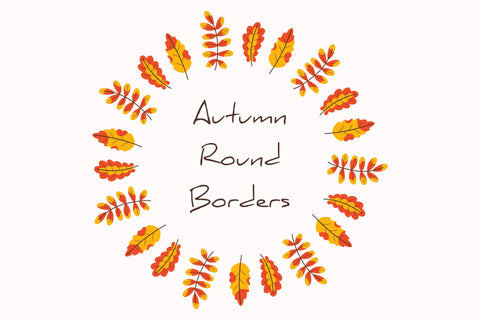 Fall Leaves Frames Sublimation Rin Green 
