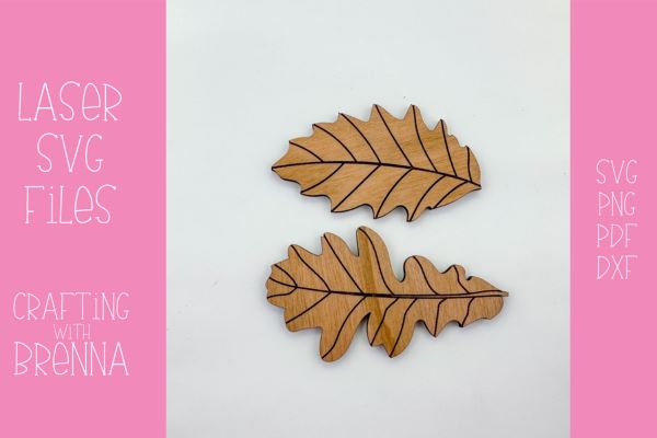 Fall Leaves Hair Clip 2 Laser SVG File SVG Crafting With Brenna 