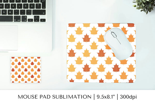 Fall leaves mouse pad sublimation design. Autumn mousepad 01 Sublimation LaBelezoka 