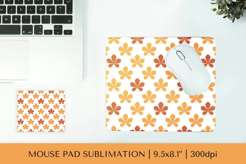 Fall leaves mouse pad sublimation design. Autumn mousepad 03 Sublimation LaBelezoka 