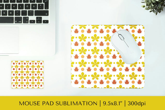 Fall leaves mouse pad sublimation design. Autumn mousepad 04 Sublimation LaBelezoka 