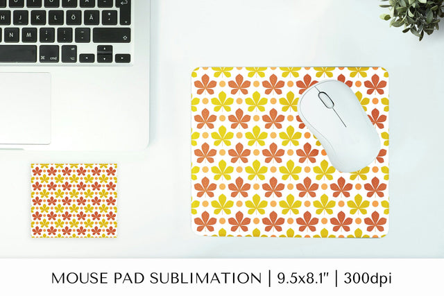 Fall leaves mouse pad sublimation design. Autumn mousepad 05 Sublimation LaBelezoka 