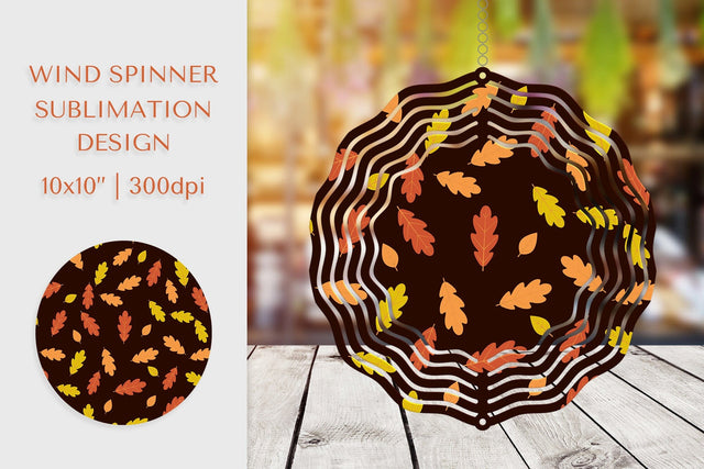 Fall Leaves Spinner Sublimation. Autumn Design PNG APS01812 Sublimation LaBelezoka 