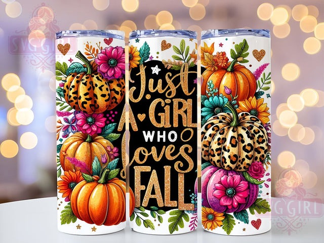 Fall Lover, Pumpkin Design, Tumbler Wrap, 20 oz Tumbler, PNG Sublimation, Autumn Girl, Fall Aesthetic, Seasonal Wrap Sublimation SvggirlplusArt 