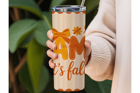 Fall Mama Tumbler Wrap PNG Sublimation DesignSVG 