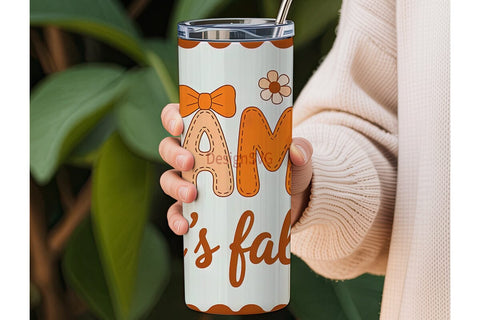 Fall Mama Tumbler Wrap PNG Sublimation DesignSVG 