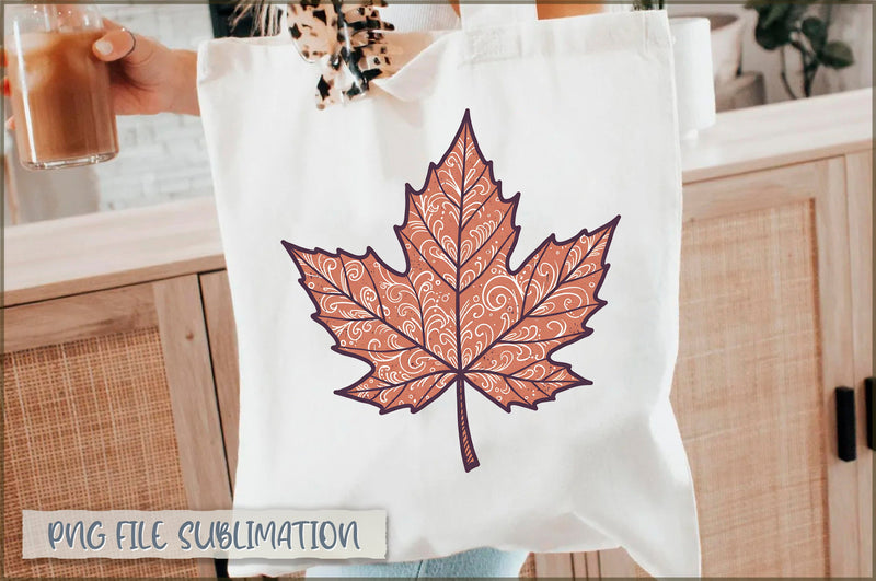 Fall Maple Leaf Tote Bag Sublimation Shetara Begum 