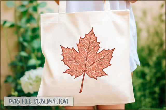 Fall Maple Leaf Tote Bag Sublimation Shetara Begum 