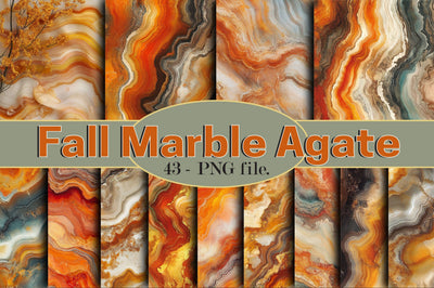 Fall Marble Agate Digital Paper Digital Pattern SVGArt 