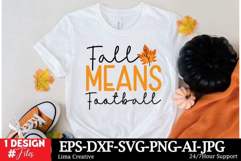 Fall Means Football SVG Cut File SVG Insomnia Std 