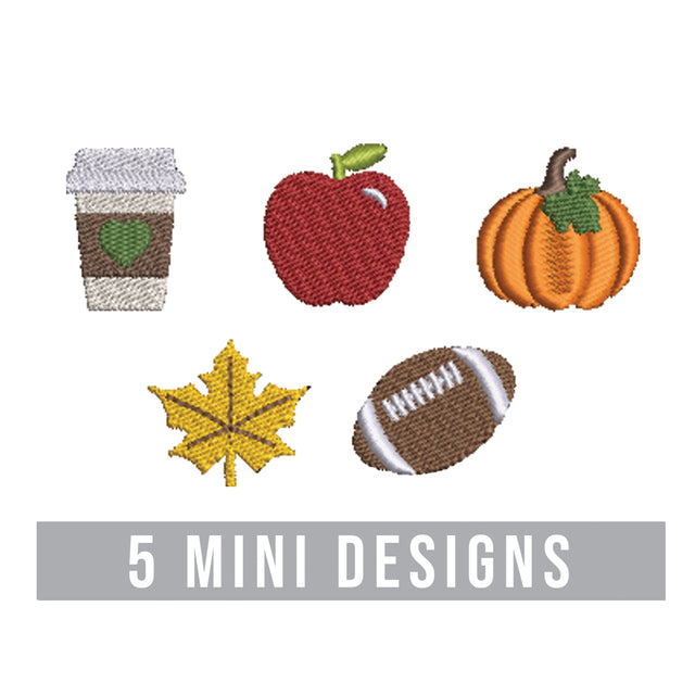 Fall Mini Embroidery Design Bundle Embroidery/Applique DESIGNS Creatively Embroidery 