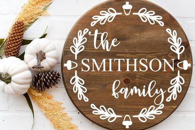Fall Monogram SVG SVG Ikonart Design Shop 