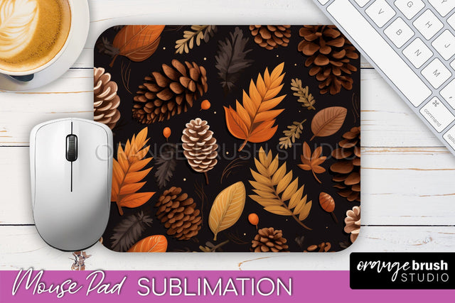 Fall Mouse Pad Designs - Autumn Forest Mousepad Sublimation Sublimation OrangeBrushStudio 