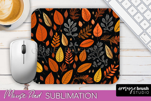 Fall Mouse Pad Designs - Autumn Forest Mousepad Sublimation Sublimation OrangeBrushStudio 